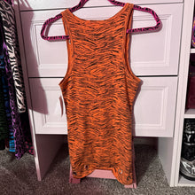 Load image into Gallery viewer, retired scene kid orange zebra tank top

