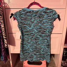 Load image into Gallery viewer, myspace princess blue zebra shirt top

