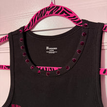 Load image into Gallery viewer, just because i’m a girl queen black tank top
