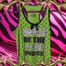Load image into Gallery viewer, queen of the fcking universe green star tank top

