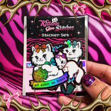 Load image into Gallery viewer, Sticker Set Pack (5 Holo Kitty Cat Stickers)
