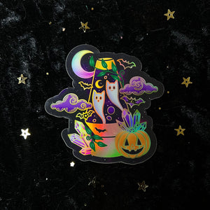 Halloween Crystal Holo Stickers (individual or set)