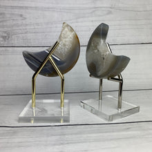 Load image into Gallery viewer, Handmade Crystal Display Stand - Gold or Silver
