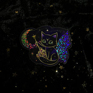 Crystal Fairy Kitty Cat Stickers (individual or set)