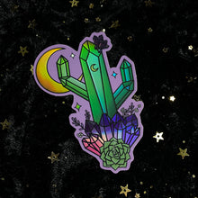 Load image into Gallery viewer, Holographic Crystal Cactus Sticker
