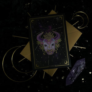 Amethystrology Zodiac Individual (or Set of 3) Greeting Cards