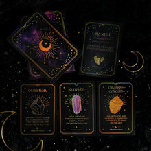 Load image into Gallery viewer, Crystal Affirmations© Golden Aura Edition Card Deck
