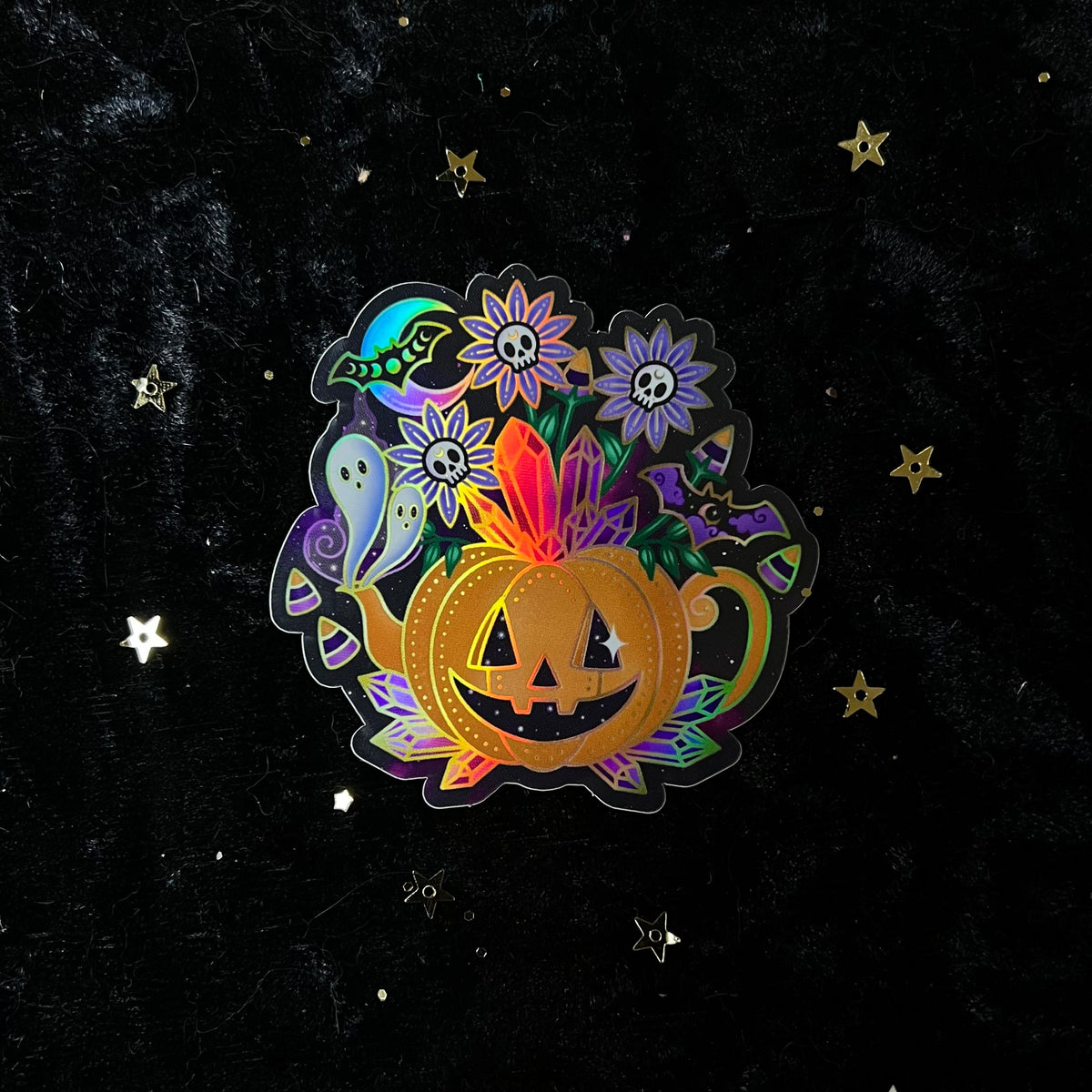 Halloween Crystal Holo Stickers (individual or set) – Moonstruck ...