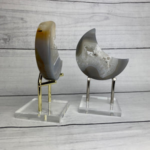 Handmade Crystal Display Stand - Gold or Silver